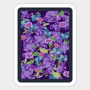 purple lilac flower Sticker